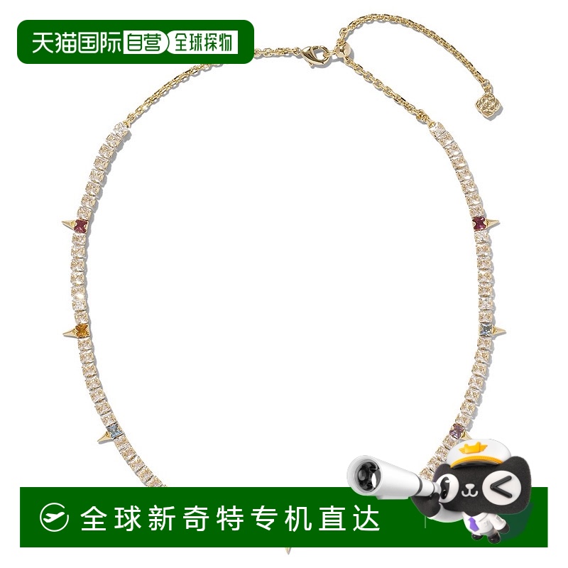 自营 kendra scott肯德拉斯科特杰奎琳14K CZ网球项链图案【美