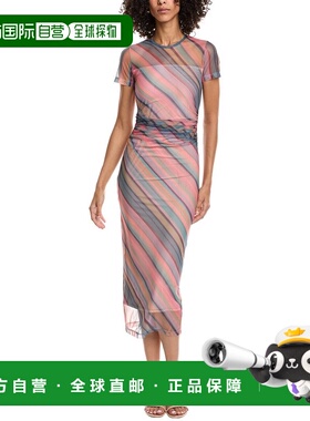 自营Amanda Uprichard Lyle Midi Dress - brown 美国奥莱直发