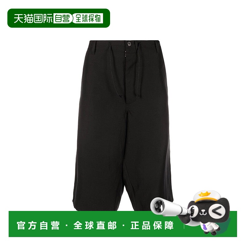 自营maison margielaBlend Linen Bermuda Shorts - black 美国奥