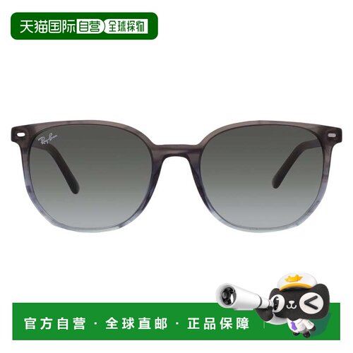 自营ray-banRay Ban Elliot蓝色和黑色方形男女通用太阳镜RB2197