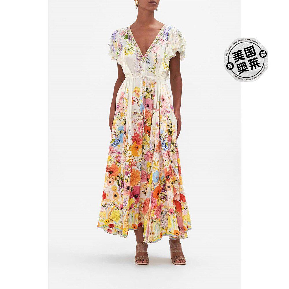 camillaAll Over Ruffle Dress In Sunlight Symphony sunlight s