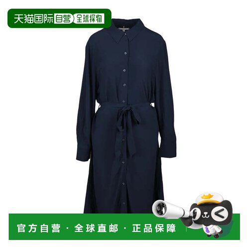 自营tommy hilfigerChemise Dress - Blue - black 美国奥莱直发