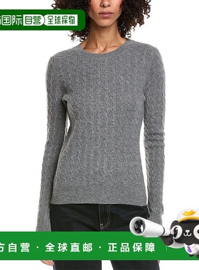 自营InCashmere Cable Cashmere Sweater - gray 美国奥莱直发