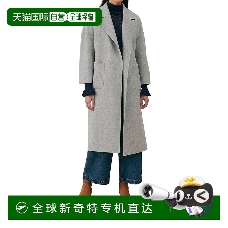 自营louise mishaSullyne Coat In Blue Mini Checks - blue mini