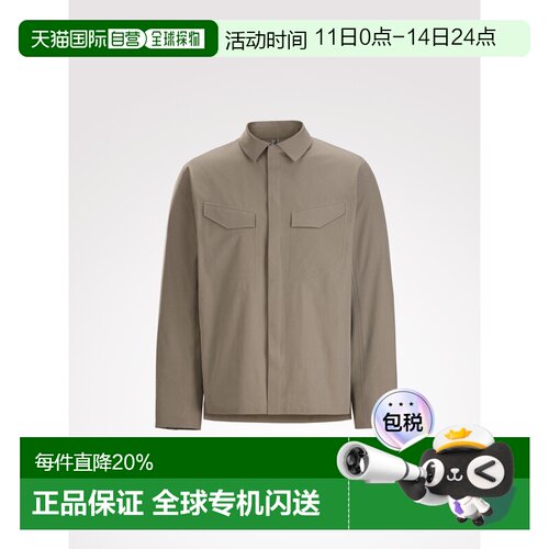 加拿大直邮arcteryx Veilance 男士轻量透气长袖工装衬衫