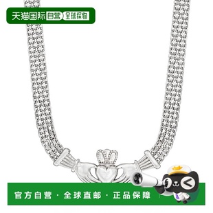 Ross-Simons Sterling Silver Bismark-Link Claddagh Necklace -