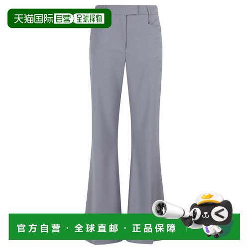 自营remainFlared Pants With Regular Waist - grey 美国奥莱直