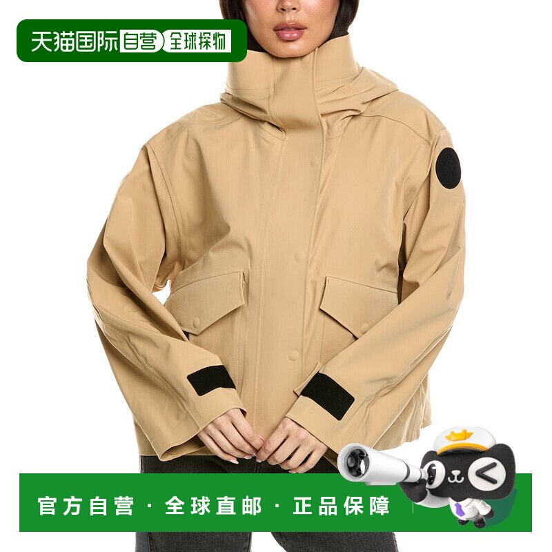 自营canada goose加拿大Goose Tofino雨衣-棕色 美国奥莱直发图片
