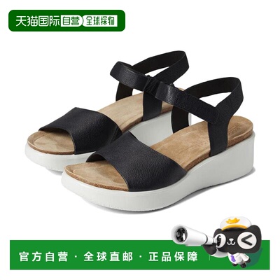 1h可退 【美国直邮】ECCO|Flowt 坡跟软木凉鞋进口爱步足下工业品