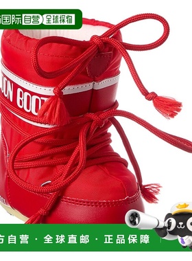 自营moon boot月亮靴迷你图标尼龙靴-红色 美国奥莱直发