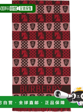 1h可退 香港直邮潮奢 Burberry 巴宝莉 女士 红色 & 棕色 Chess F