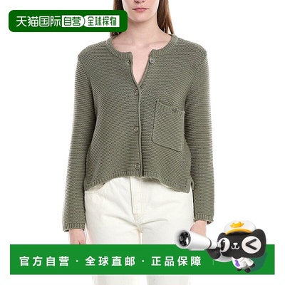 自营 splendid华丽的Fisher开襟羊毛衫-绿色 美国奥莱直发