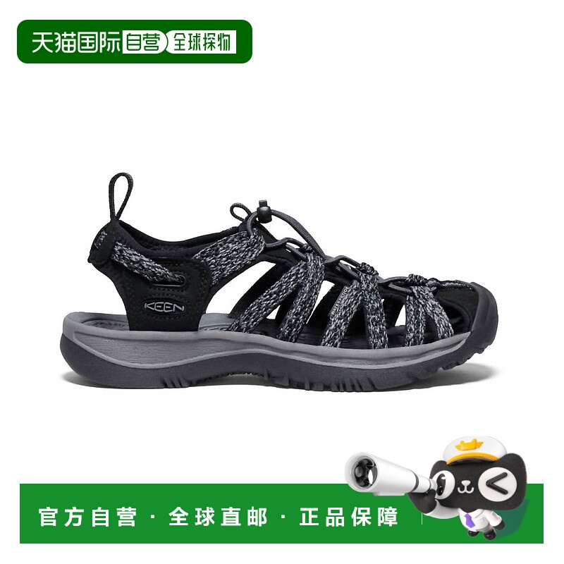 自营keenWomen's Whisper Sandal In Black/steel Grey 美国奥莱