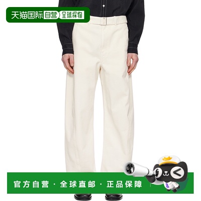 1h可退 香港直邮潮奢 Lemaire 男士 灰白色 Twisted Belted 牛仔
