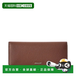Wish brown Leather Wallet 美国奥莱直 Continental 自营Bally