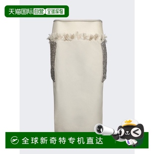 自營 esber碎花低腰水晶鉤編半身裙 棕褐色 美國奧 christopher