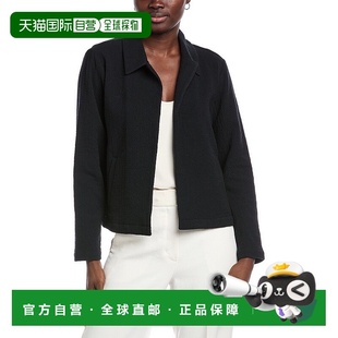 黑色 自营 领夹克 FISHER经典 美国奥莱直发 EILEEN