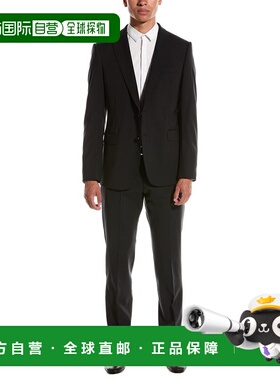 自营Emporio Armani M-Line 2pc Wool Suit - navy 美国奥莱直发