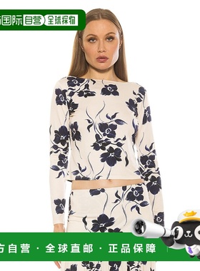 自营 alexia admor大丽花衬衫 - 蓝色花朵 美国奥莱直发