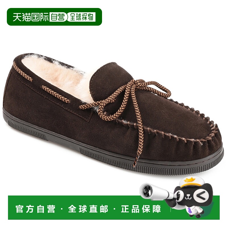 自营Territory Meander 正品羊皮莫卡辛拖鞋 - 棕色 美国奥莱直发
