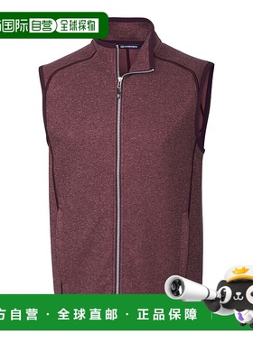 自营 cutter & buckCutter&Buck Mainsail针织男式全拉链背心-波