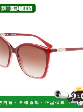 自营Longchamp Injected Women's Sunglasses - red 美国奥莱直发