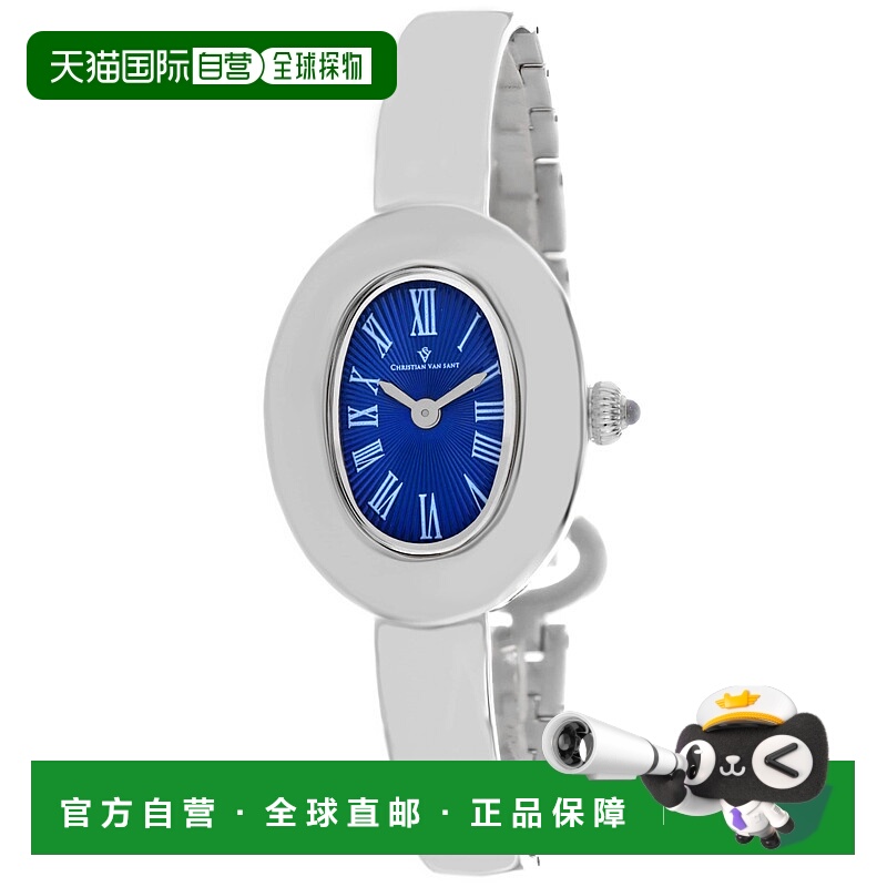 自营Christian Van Sant女式Anora蓝色表盘手表-蓝色 美国奥莱直