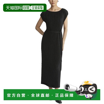 自营lafayette 148 new yorkLafayette 148纽约系带马克西连衣裙-