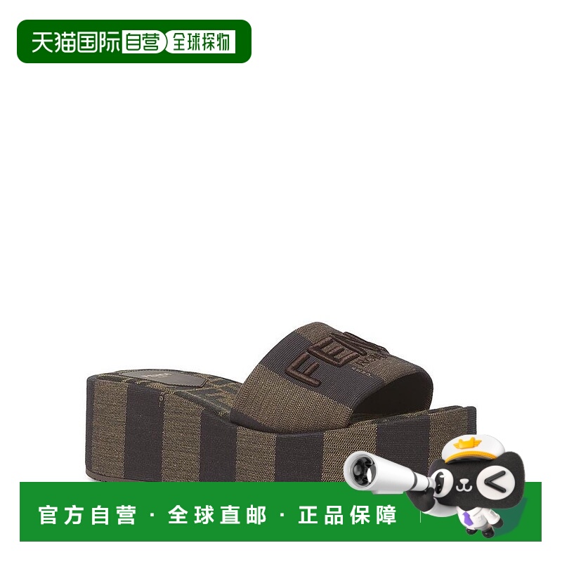 1h可退 【美国直邮】fendi 女士 拖鞋