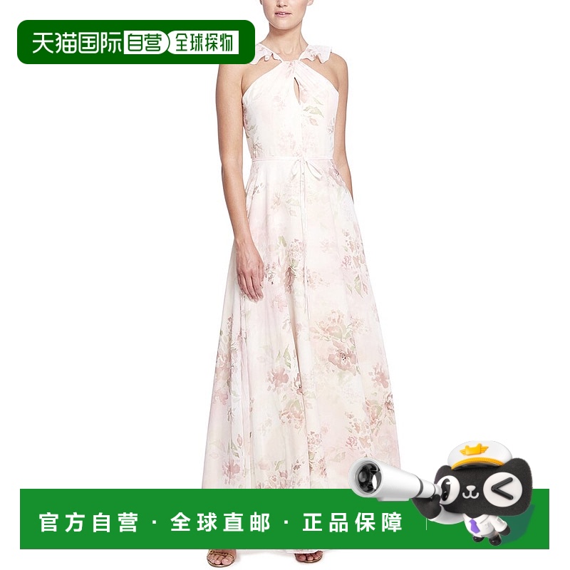 自营 marchesa notte诺特伴娘帕维亚连衣裙 - 粉红色 美国奥莱直