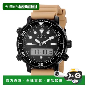 Pro Diver Watch Men tan Quartz Beige 自营Invicta 46.5mm
