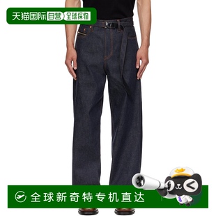 海军蓝束带牛仔裤 1h可退 男士 香港直邮潮奢 2503757M Sacai