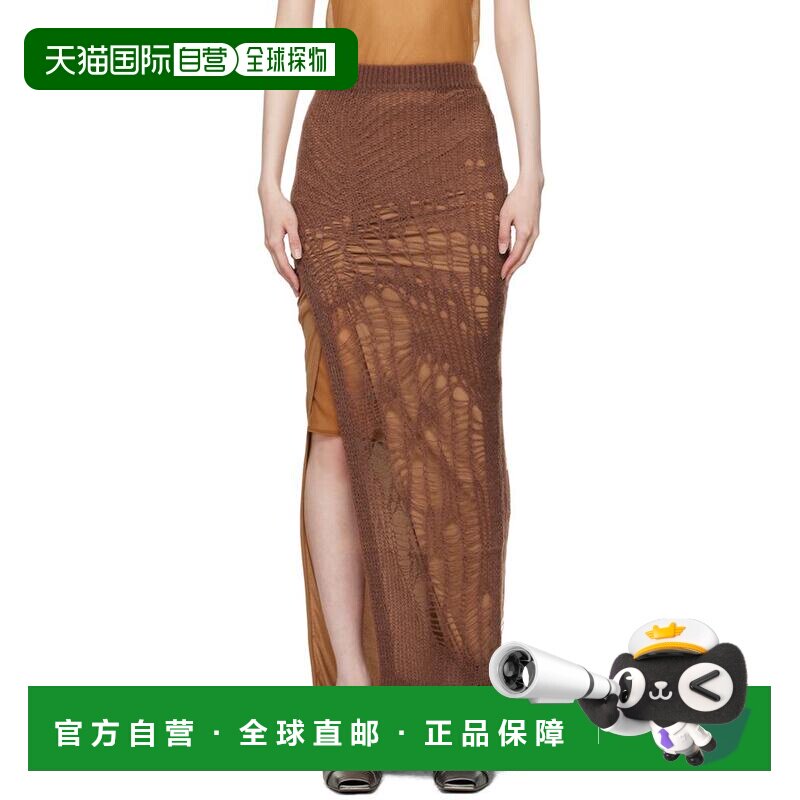 1h可退 【美国直邮】rick owens 女士 半身裙羊毛裙子时尚潮流穿