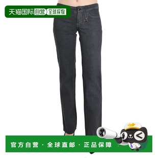 自营Costume National Low Waist Straight blue Pants Women's J