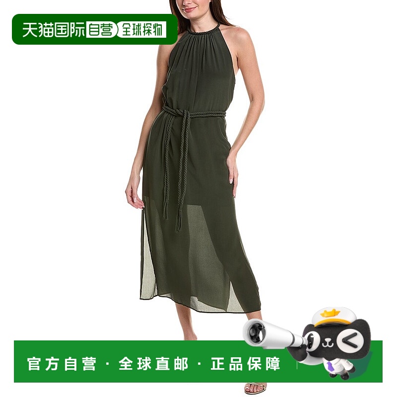 自营Marie Oliver Elena Silk Midi Dress - red 美国奥莱直发