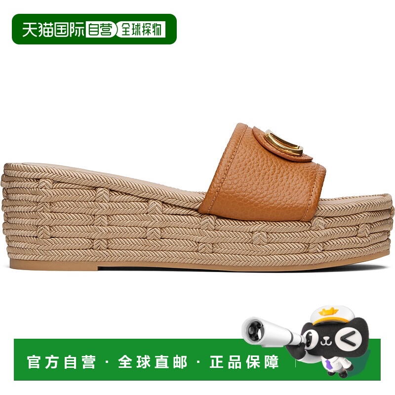 1h可退 香港直邮潮奢 Valentino 华伦天奴 女士 棕色 VLogo Signa