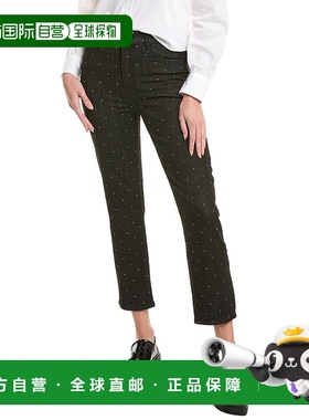 自营 rag & bone Fern Black Dot 高腰修身牛仔裤 - 黑色 美国奥