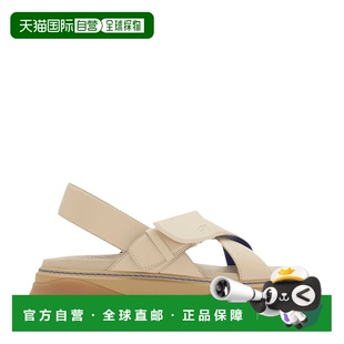 自营burberry博柏利皮革圆石凉鞋 美国奥莱直发 香皂