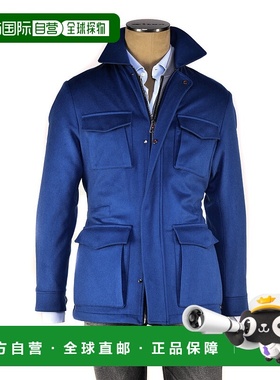 自营 Kired By Kiton Tobe羊绒大衣-蓝色 美国奥莱直发