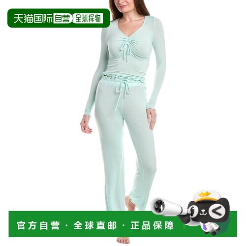 自营Honeydew 2pc Dreamland Pajama Set - green 美国奥莱直发