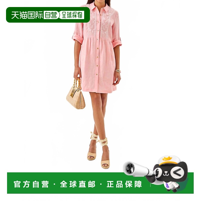 自营lilly pulitzerShaela Mini Dress In Sorbet Pink X Resort