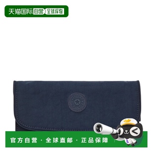 Snap Wallet bleu Money blue Land Noir 自营Kipling Black
