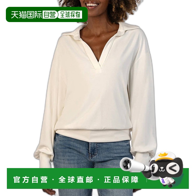 自营 kut from the klothAudrina Johnny Collar Pullover Sweate