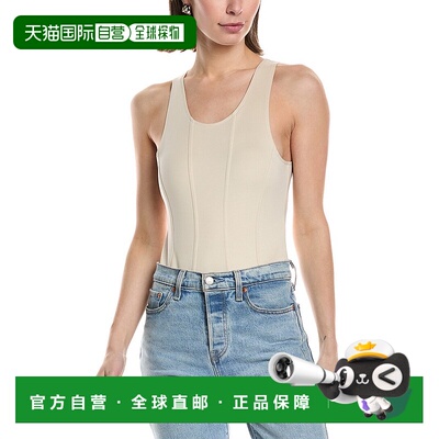 自营 hudson jeansHUDSON牛仔裤低圆领连体衣-白色 美国奥莱直发