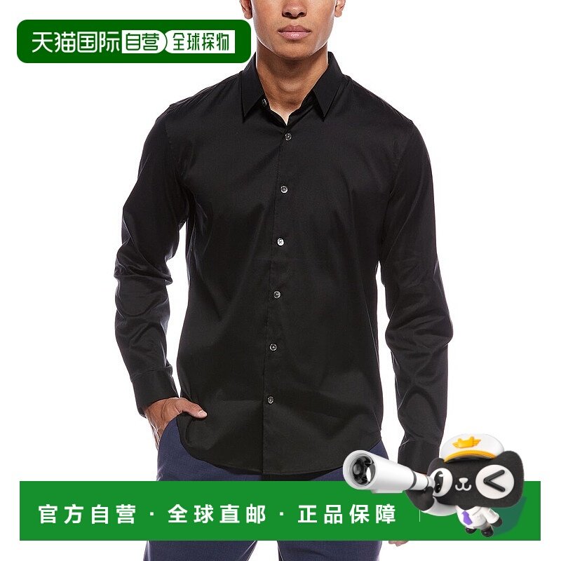 自营 theory理论拉米衬衫-黑色 美国奥莱直发