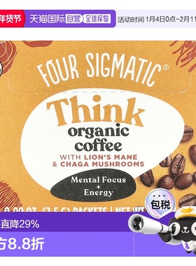 香港直邮Four Sigmatic猴头菇咖啡粉速溶热水冲泡10包香醇进口