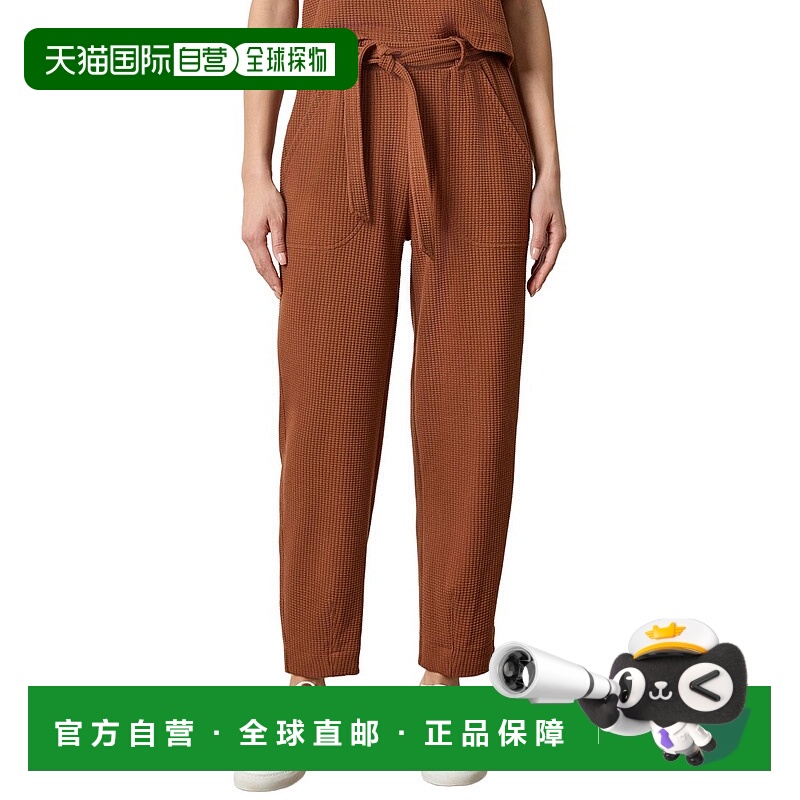 自营Lilla P Belted Pant - brown 美国奥莱直发休闲裤女裤