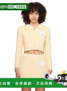 1h可退 香港直邮潮奢 Kijun 女士 黄色 Sun 针织衫 24PSW104A