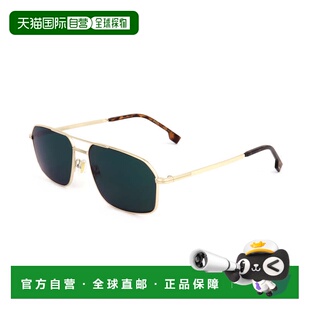 自营hugo bossBOSS 1603/S 0J5G MT金色/绿色镜面-金色 美国奥莱