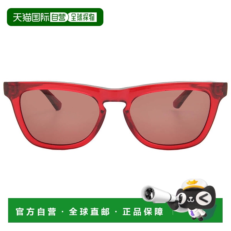 自营Calvin Klein Wine Square Ladies Sunglasses CK23535S 604